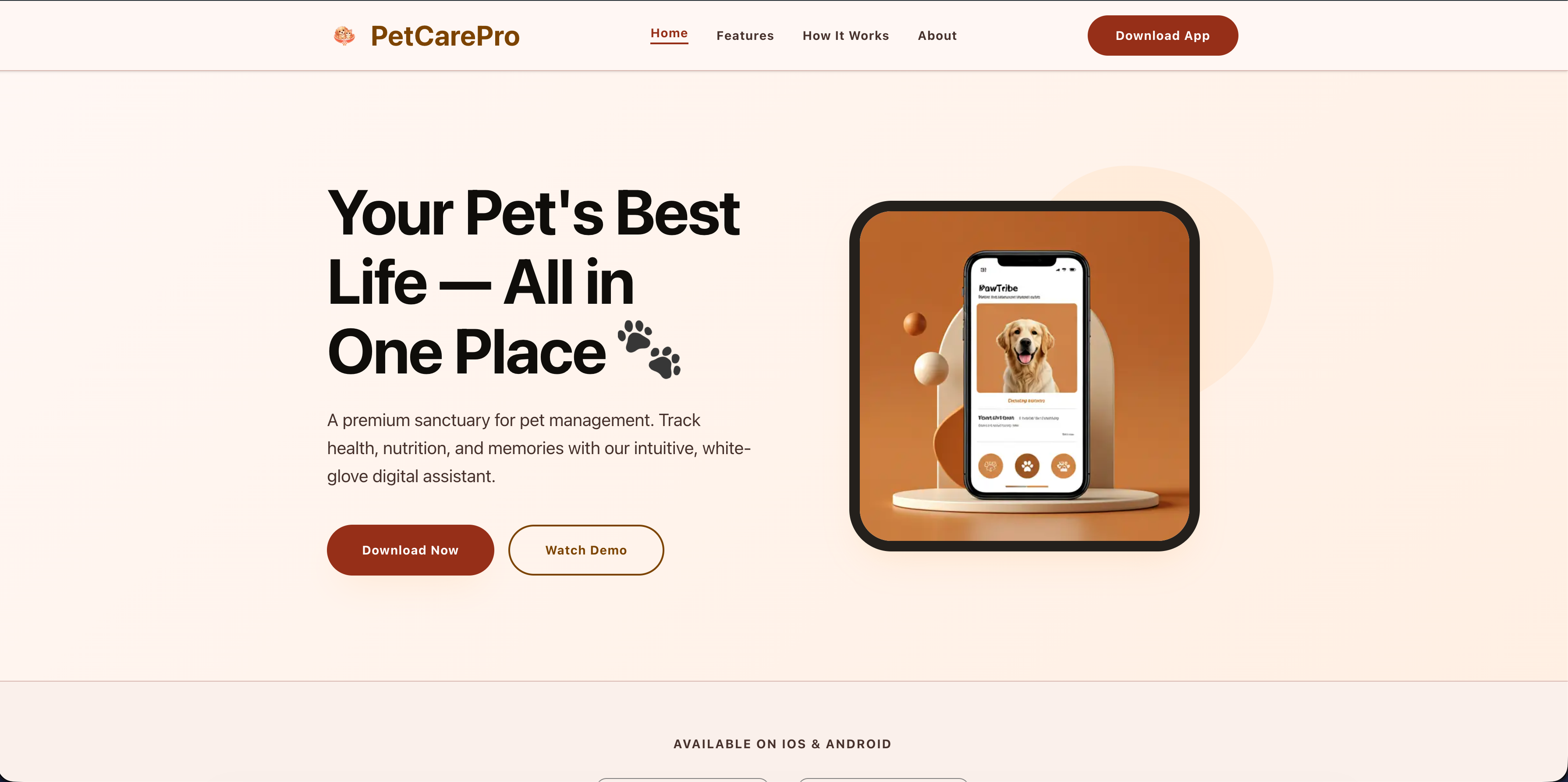 Pet Care Pro – AI-Powered Pet Health & Care Management Platform